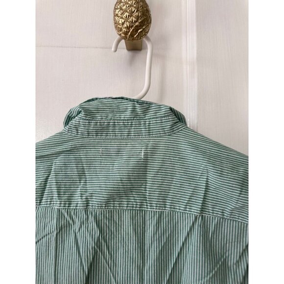 Old Navy size medium green striped button-down shirt - Picture 8 of 8